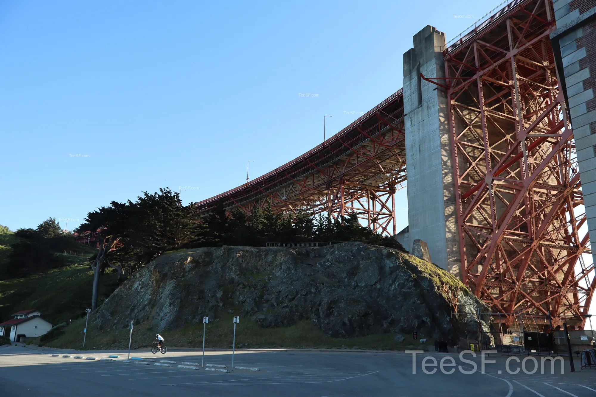 golden Gate Bridge Underneath during a Stripe Sessions 2026 visit in San Francisco.